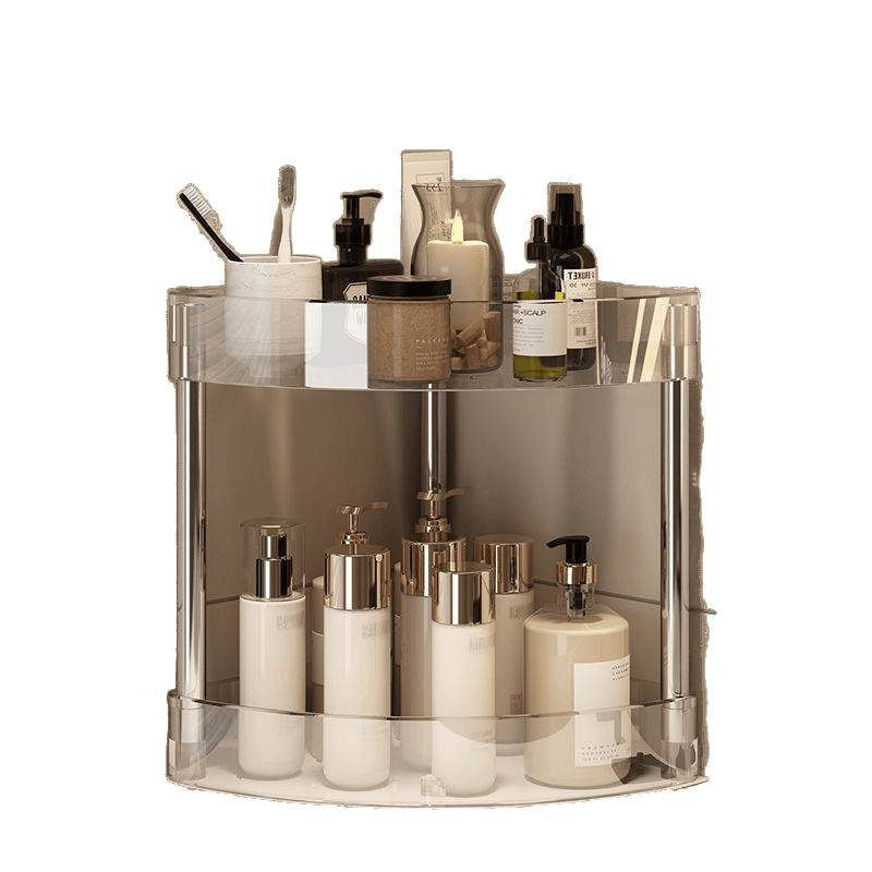 Plastični kutni rega s dvije razine, podna podrška za kuhinju i kupaonu — površinska obrada sprejom plastike, CE certifikat, nosivost 2–5 kg