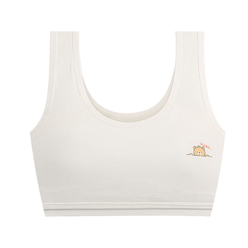 Детски сутиен-жилетка с Modal тъкан и подплата от Mulberry коприна, пълна чашка, тънки чашки, без метални елементи, фиксирани двойни презрамки, дишащ и удобен