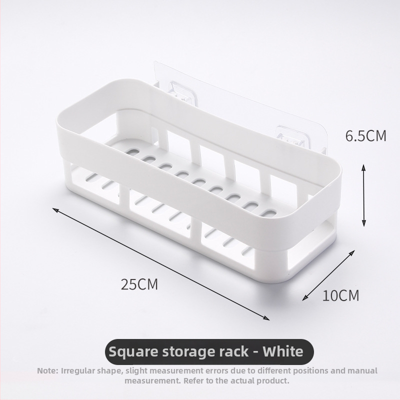 Fali polc fürdőszobába, fúrás nélkül, PP anyag, 1 polc, tárolás fürdőszobában és a konyhában