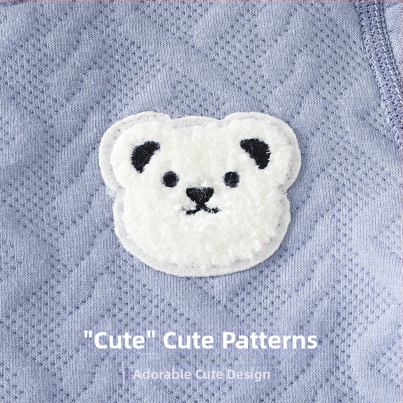 Divdaļīgs kokvilnas bērnu pidžamu komplekts ar augsto vidukli vēdera aizsardzībai, silts, 1–3 gadi