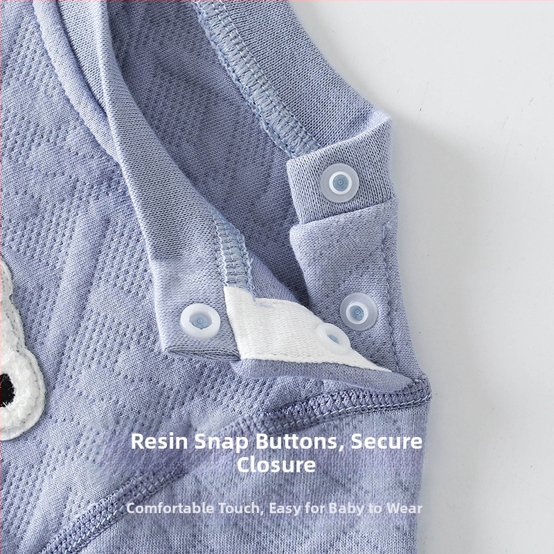 Divdaļīgs kokvilnas bērnu pidžamu komplekts ar augsto vidukli vēdera aizsardzībai, silts, 1–3 gadi