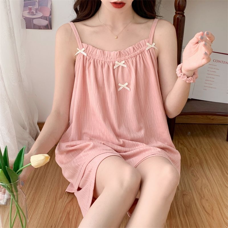 Δύο τεμάχια σετ πιτζάμες χωρίς μανίκια με ρυθμιζόμενες τιράντες, στρογγυλή λαιμόκοψη, ελαφρύ βαμβάκι για καλοκαίρι, διαπνέον και απορροφά τον ιδρώτα