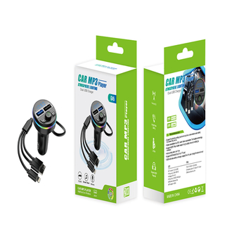 G45 Auto MP3 Bluetooth prijemnik/emitent s USB punjenjem, kabel 3-u-1, 12–24V ulaz, FM radio, LED zaslon