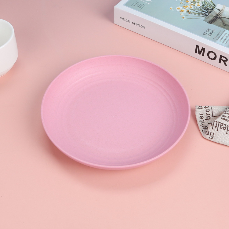 Плитка чиния, пластмасова, кръгла, едноцветен модел, подходяща за микровълнова, Le Faith.