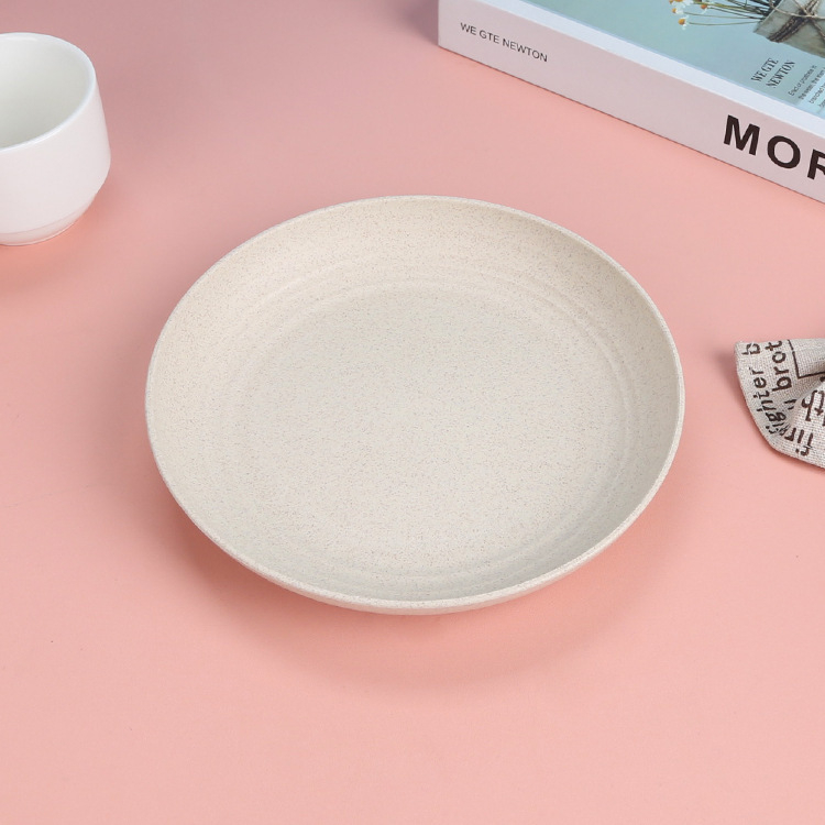 Плитка чиния, пластмасова, кръгла, едноцветен модел, подходяща за микровълнова, Le Faith.