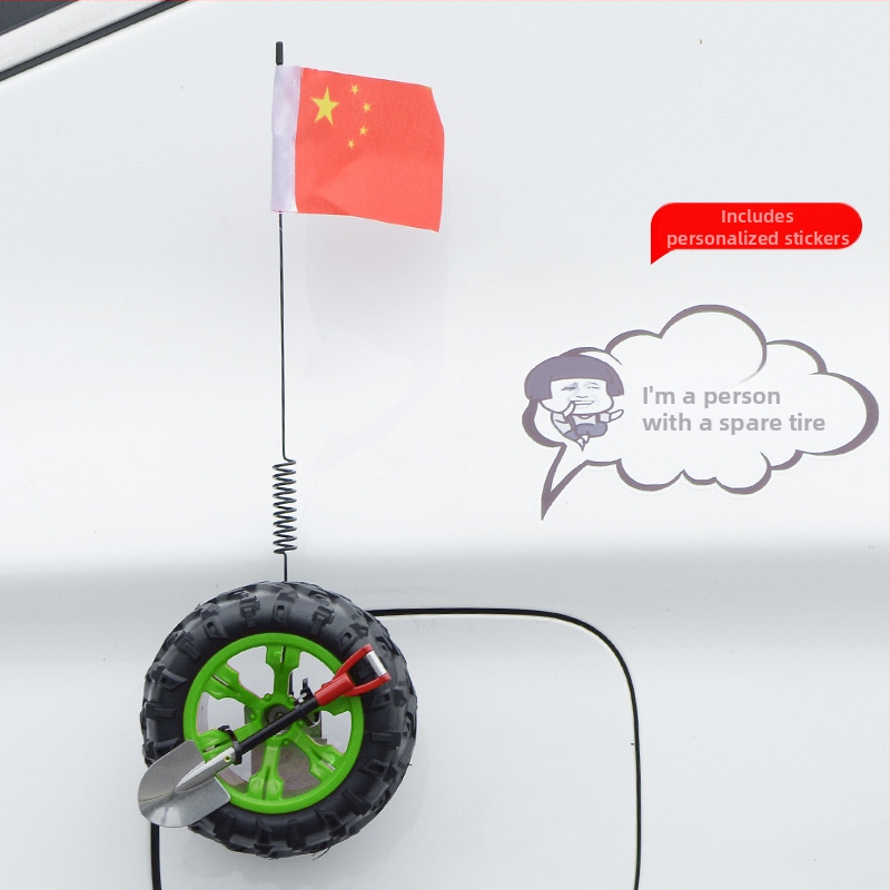 Διακοσμητικά αυτοκινήτων αυτοκόλλητα με μίνι ρεζέρβα, 3D σχέδιο, με δυνατότητα προσαρμογής, μοντέλο 887, εκτύπωση λογότυπου