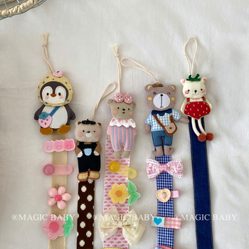 Gyerekeknek szóló hajkiegészítő szervező — falra szerelhető tároló, textil anyag, hajcsat tároló kötél, ősz 2025