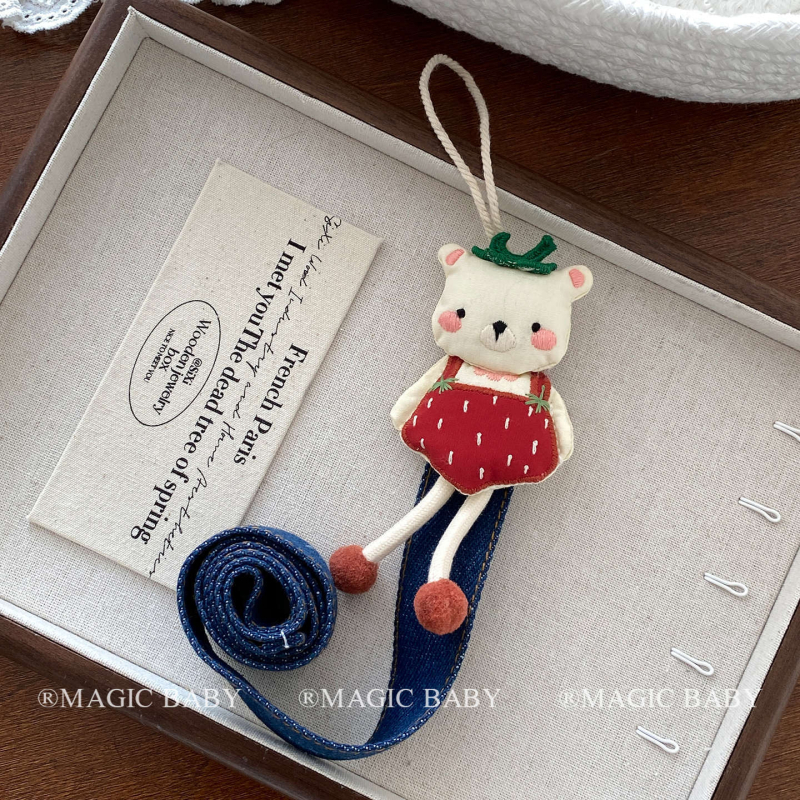 Gyerekeknek szóló hajkiegészítő szervező — falra szerelhető tároló, textil anyag, hajcsat tároló kötél, ősz 2025