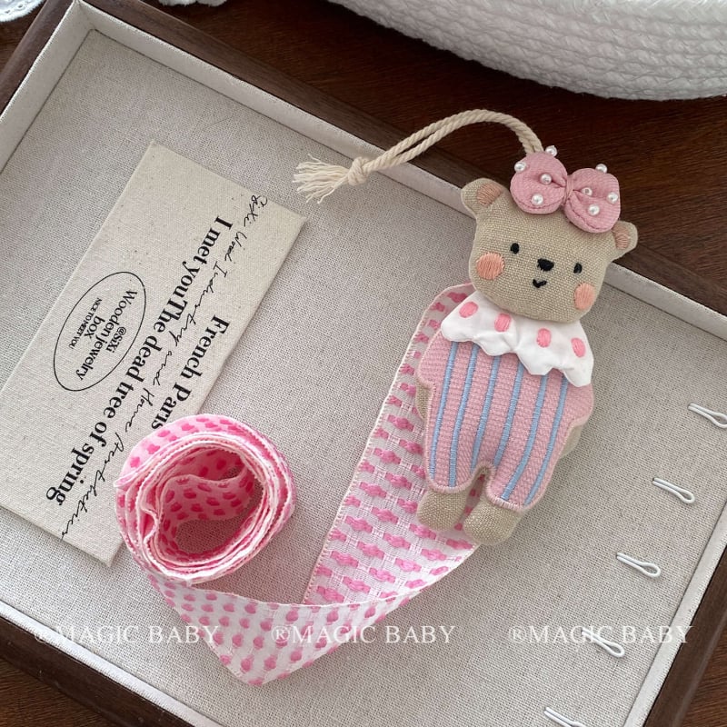 Gyerekeknek szóló hajkiegészítő szervező — falra szerelhető tároló, textil anyag, hajcsat tároló kötél, ősz 2025