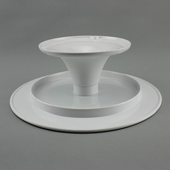 Меламинов диск за сервиране с неправилна форма, надглазурно покритие, печатано лого, възможност за персонализация