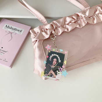 Átlátszó akril kártyatartó ID fotókhoz – HISOCUTE, uniszex, geometriai minta, ifjúsági campus stílus, kártyatároló funkció (Anyag: akril; Minta: geometriai; Nem: uniszex; Márka: HISOCUTE; Stílus: ifjúsági campus)