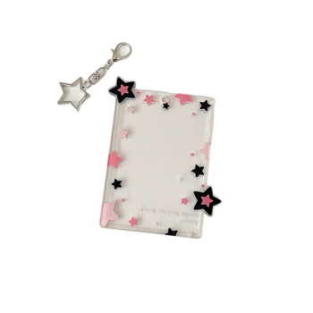 Átlátszó akril kártyatartó ID fotókhoz – HISOCUTE, uniszex, geometriai minta, ifjúsági campus stílus, kártyatároló funkció (Anyag: akril; Minta: geometriai; Nem: uniszex; Márka: HISOCUTE; Stílus: ifjúsági campus)