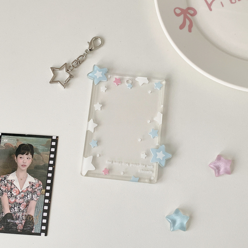 Átlátszó akril kártyatartó ID fotókhoz – HISOCUTE, uniszex, geometriai minta, ifjúsági campus stílus, kártyatároló funkció (Anyag: akril; Minta: geometriai; Nem: uniszex; Márka: HISOCUTE; Stílus: ifjúsági campus)