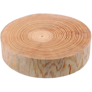 Дъска за рязане, кръгла, от борова дървесина, удебелена, противохлъзгаща, антибактериална