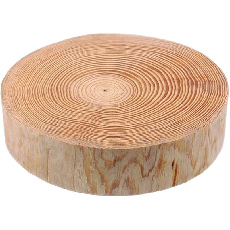 Дъска за рязане, кръгла, от борова дървесина, удебелена, противохлъзгаща, антибактериална