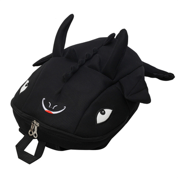 Rucsac 3D cu design cameleon, motiv monstru cu aripi, extensibil, 20–35 L, canvas