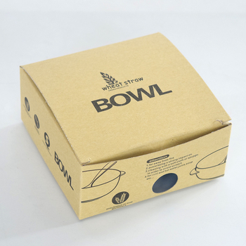 Bol din paie de grâu pentru copii - compatibil cu microundele, rotund, stil modern