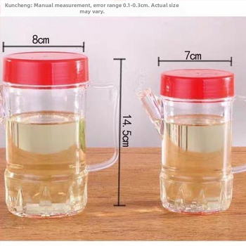 Πλαστικό μπουκάλι για σόγια με παχύτερο σχεδιασμό, διαφανές, αντιδιαρροϊκό, κατάλληλο για ξενοδοχεία και εστιατόρια