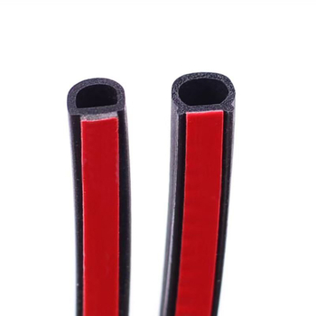 Haokai Univerzális gumitömítő szalag autóajtókhoz, D-típusú hornyokkal, öntapadós, vízálló, hangszigetelő