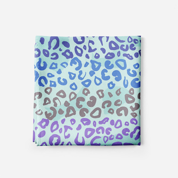 Személyre szabott logóval ellátott poliészter négyszögletes sál, nyomtatott mintával, warp-knitted anyag, nőknek