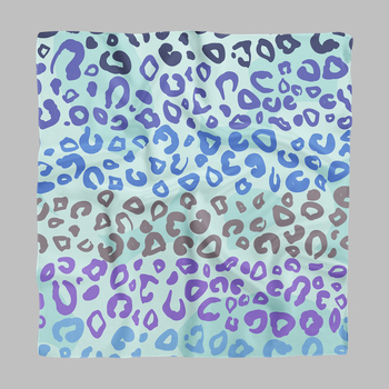 Személyre szabott logóval ellátott poliészter négyszögletes sál, nyomtatott mintával, warp-knitted anyag, nőknek