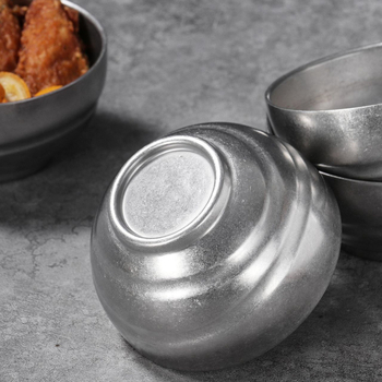 Vas din oțel inoxidabil, stil industrial retro, rotund, cu logo imprimat