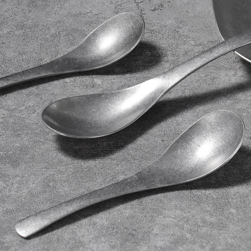 Vas din oțel inoxidabil, stil industrial retro, rotund, cu logo imprimat