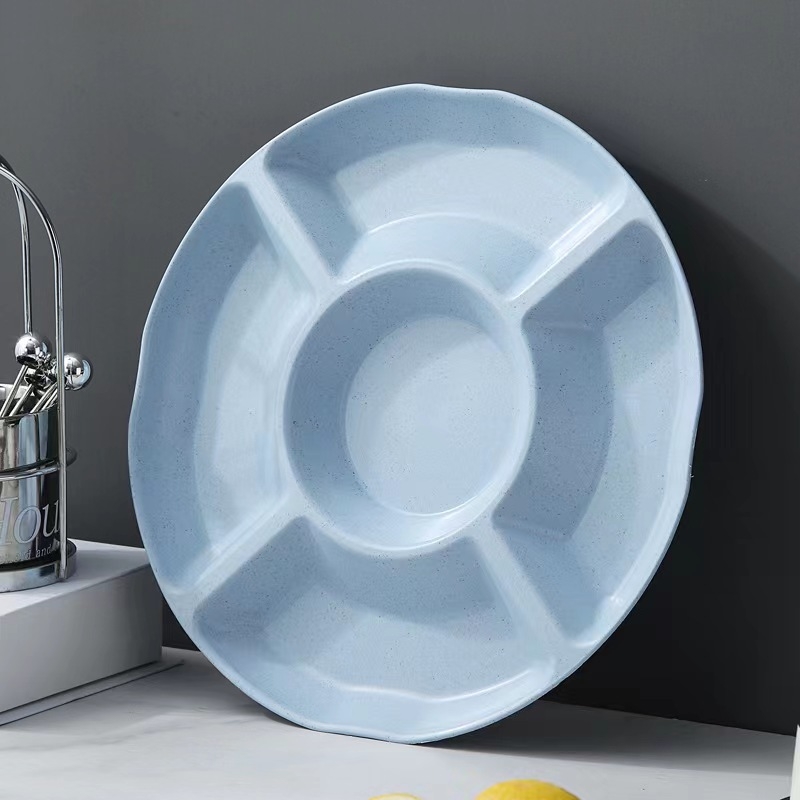 Десертно плато за сервиране (пластмасово; кръгло; модел: еднообразен; модерен минималистичен стил; възможност за печат на лого)