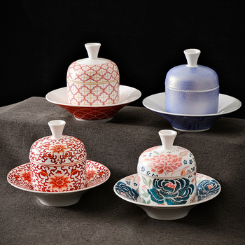Keramiska vienporciju zupas un sautējuma trauku komplekts, viesnīcas stila trauku komplekts privātajām zālēm restorānā; Materiāls: augstas temperatūras keramika; preces kods Jinxiu