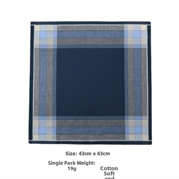 Yan su xing 3 броя памучни носни кърпички с лого, 19,5 g всяка