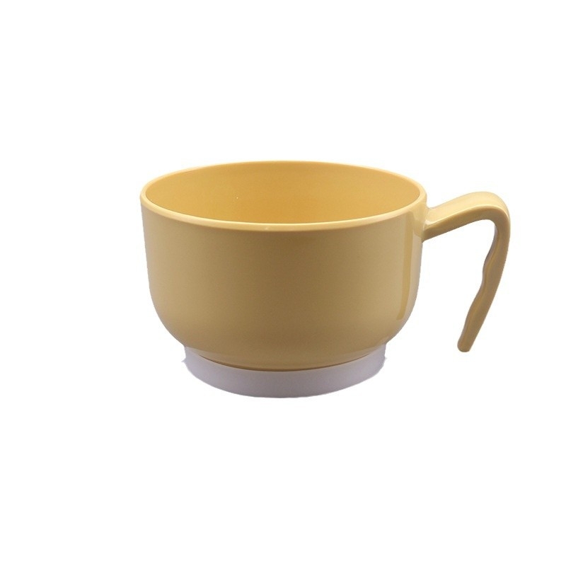 Bol rotund din melamină, culoare solidă, compatibil cu microundele, personalizabil, destinat îngrijirii persoanelor în vârstă