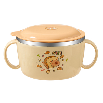 Vas pentru copii din oțel inoxidabil 316, de calitate alimentară, cu capac, protecție împotriva arderii, compatibil cu cuptorul cu microunde