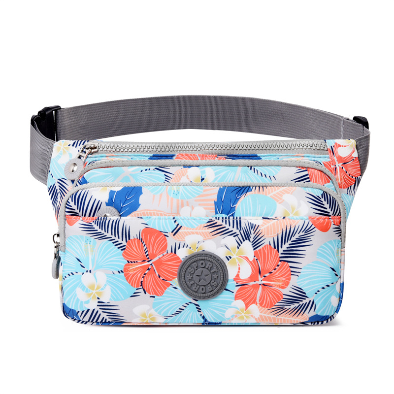 Geantă talie pentru bărbați – țesătură Oxford, model cu dungi, căptușeală poliester, ultraușoară și rezistentă pentru călătorii relaxante