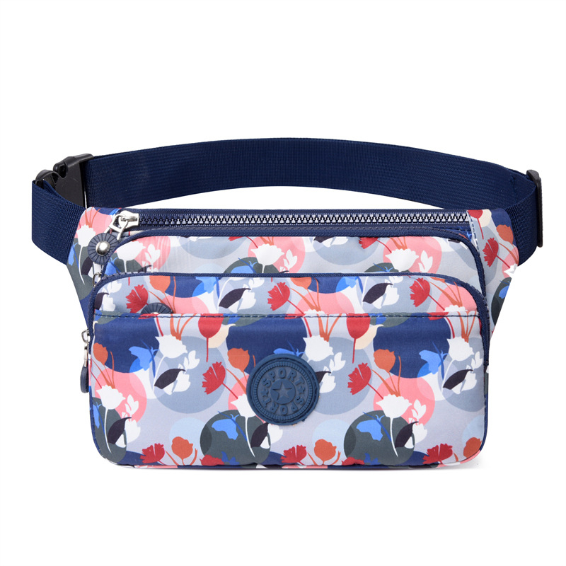 Geantă talie pentru bărbați – țesătură Oxford, model cu dungi, căptușeală poliester, ultraușoară și rezistentă pentru călătorii relaxante