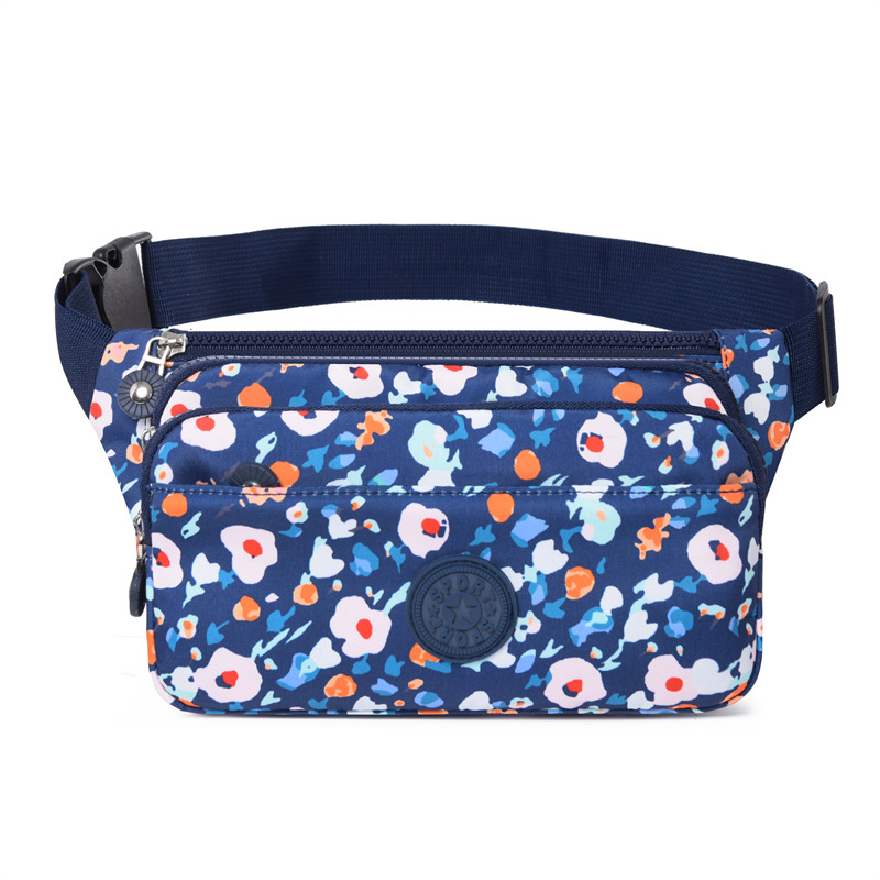 Geantă talie pentru bărbați – țesătură Oxford, model cu dungi, căptușeală poliester, ultraușoară și rezistentă pentru călătorii relaxante