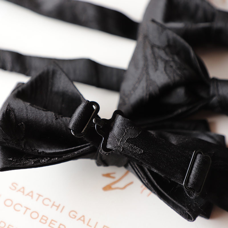 Papion cu model monocrom, poliester, lățime obișnuită, cap plat, versiune coreeană