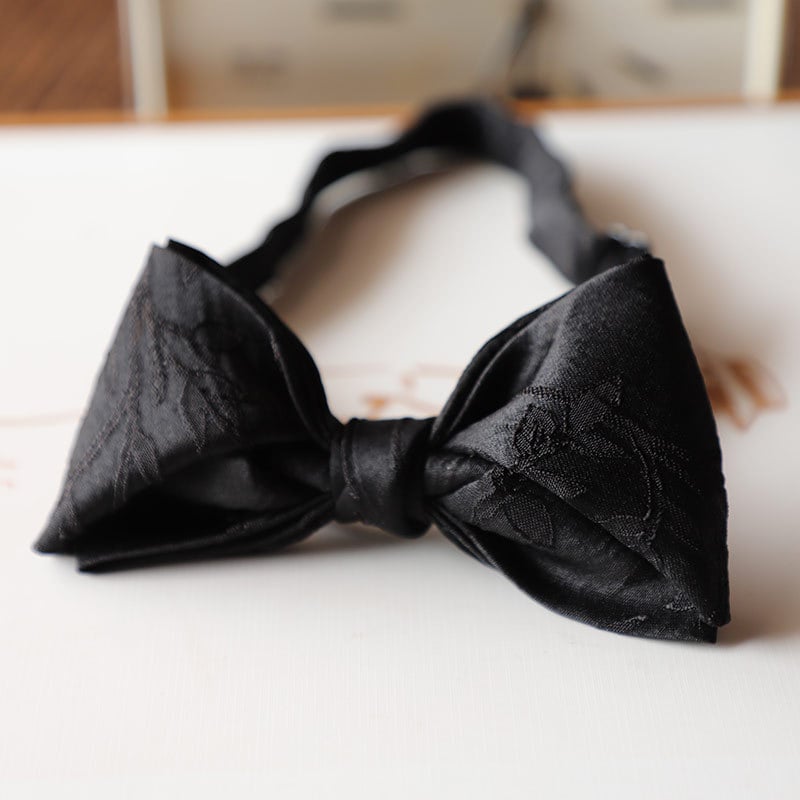 Papion cu model monocrom, poliester, lățime obișnuită, cap plat, versiune coreeană