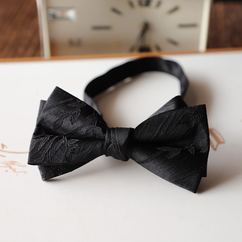 Papion cu model monocrom, poliester, lățime obișnuită, cap plat, versiune coreeană