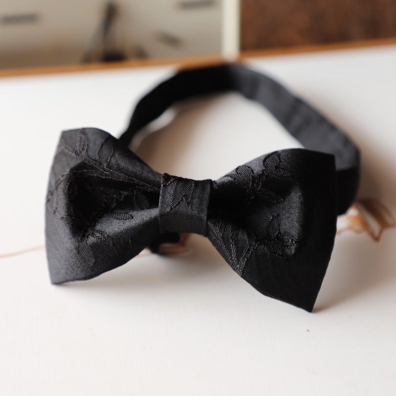 Papion cu model monocrom, poliester, lățime obișnuită, cap plat, versiune coreeană