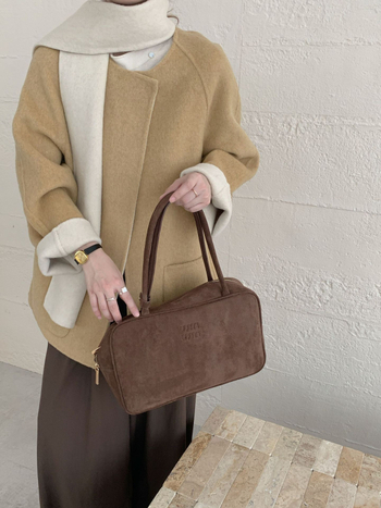 Női gyapjúkabát sálgallérral, koreai stílus, lazán szabott, középhosszú, raglán ujjak