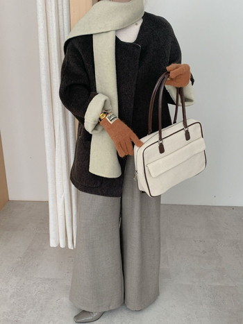 Női gyapjúkabát sálgallérral, koreai stílus, lazán szabott, középhosszú, raglán ujjak