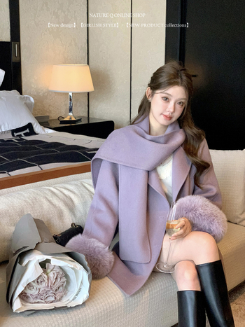 Palton damă din lână, gros, lungime medie, croială lejeră, mâneci raglan, 95%+ lână