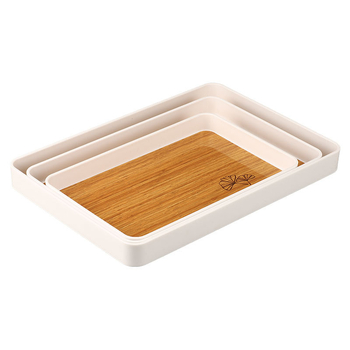 Δίσκος σερβιρίσματος από τη σειρά Pallet, μοντέρνος μινιμαλιστικός στυλ, υλικό PP, δυνατότητα λογότυπου, κατάλληλος για τσάι, καφέ και φρούτα