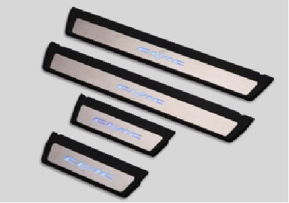 Прагове за врати civicLED, пластмасов материал, модел: 2023 Civic LED door sill