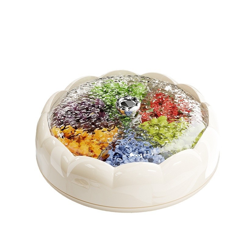 Abxtao Platou de fructe din plastic, stil crem, lansat iarna 2024.