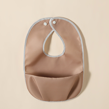 Bavetă pentru copii - impermeabilă din poliester, unicoloră, pentru copii