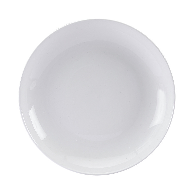 Porcelán kerek tál, aláglazúrozott felület, modern minimalista stílus, mikrohullámú sütőben használható, logó nyomtatás és testreszabás elérhető