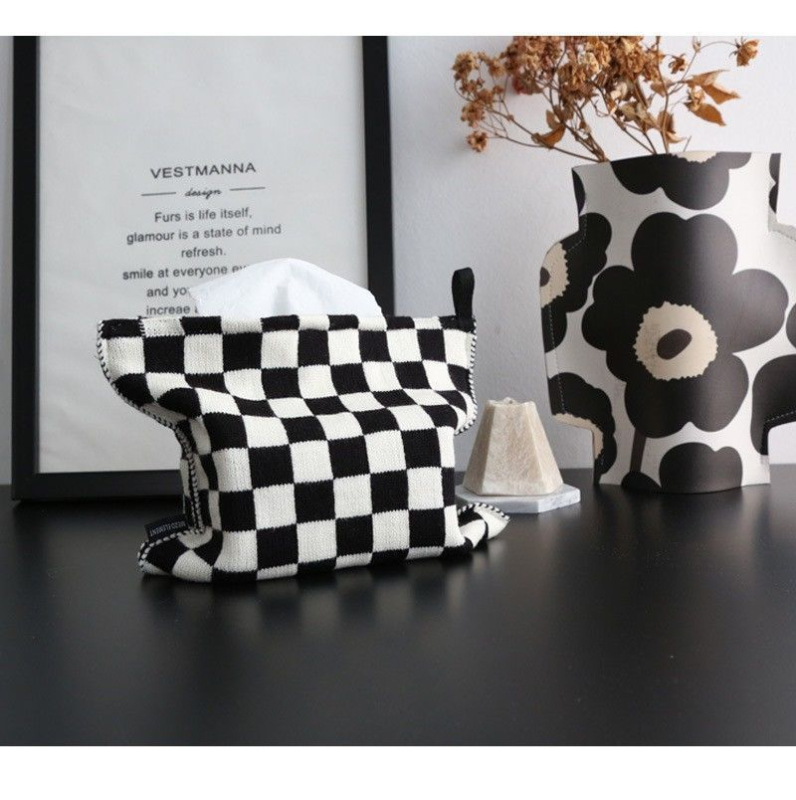 Πλεκτός κάλυμμα χαρτομάντιλων με μοτίβο δικτύου, πολυεστέρας, κατάλληλο για κομοδίνο, σαλόνι και αυτοκίνητο