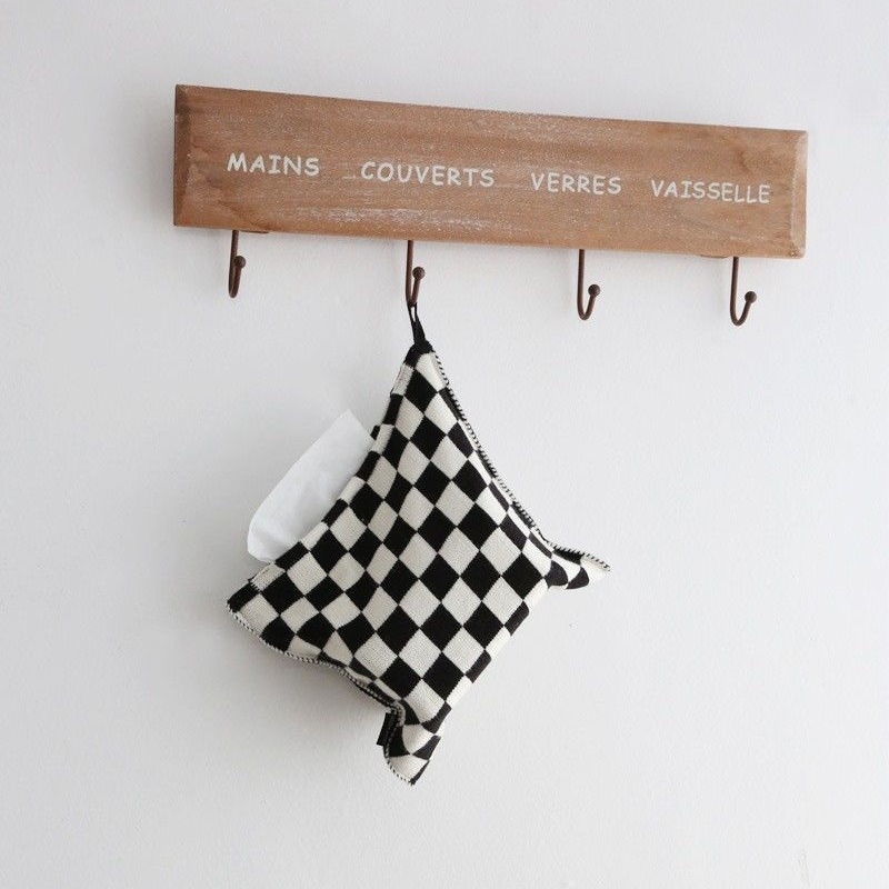 Πλεκτός κάλυμμα χαρτομάντιλων με μοτίβο δικτύου, πολυεστέρας, κατάλληλο για κομοδίνο, σαλόνι και αυτοκίνητο