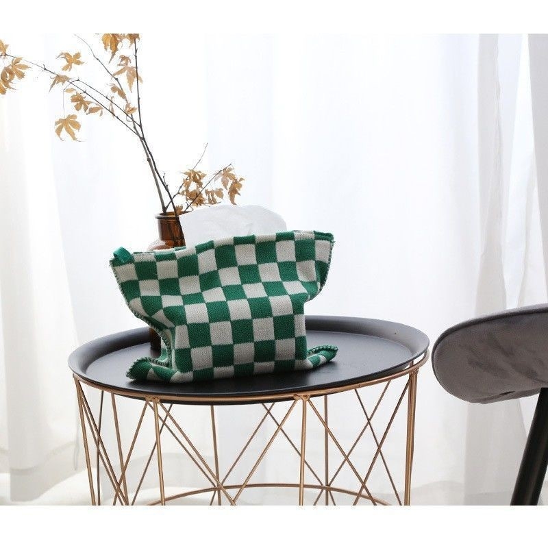 Πλεκτός κάλυμμα χαρτομάντιλων με μοτίβο δικτύου, πολυεστέρας, κατάλληλο για κομοδίνο, σαλόνι και αυτοκίνητο